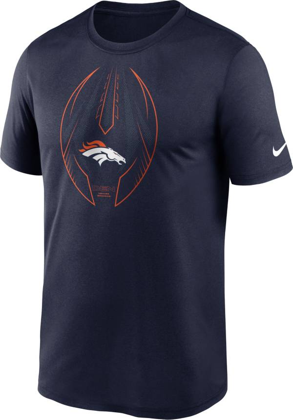 Nike Men's Denver Broncos Legend Icon Navy Performance T-Shirt