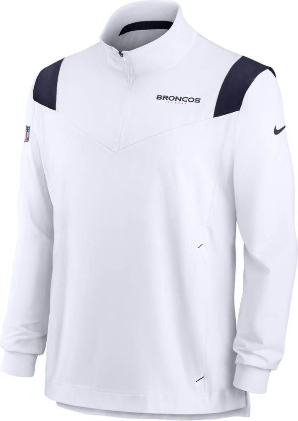 Nike Men's Denver Broncos Coaches Sideline Long Sleeve White Jacket