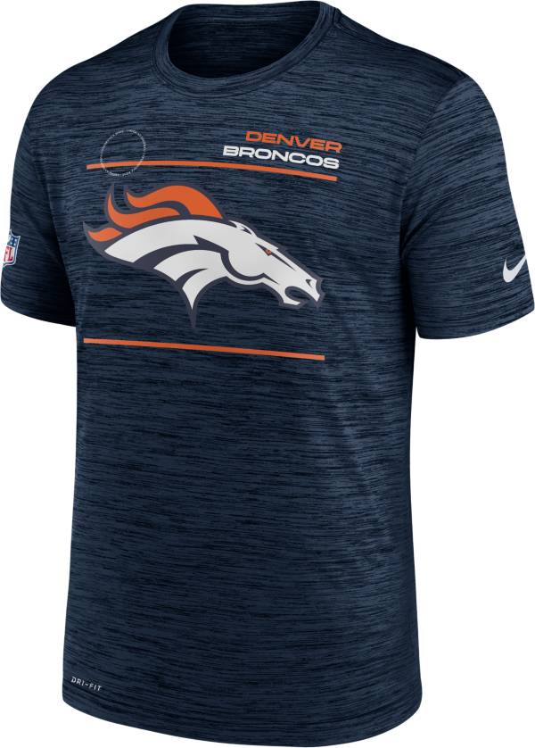 Nike Men's Denver Broncos Sideline Legend Velocity Navy T-Shirt