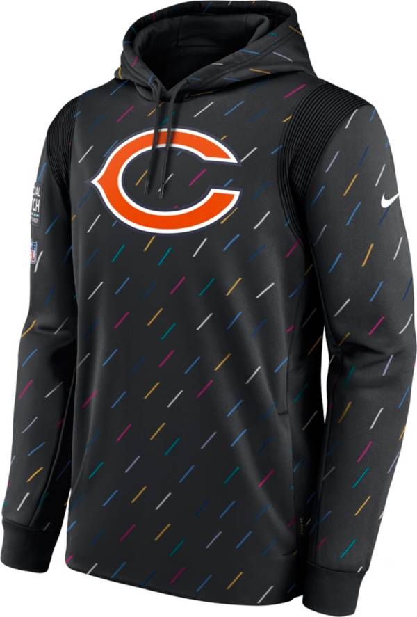 Nike Men's Chicago Bears Crucial Catch Anthracite Pullover Hoodie