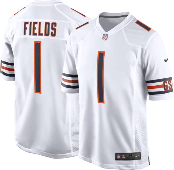Nike Men's Chicago Bears Justin Fields #1 White Game Jersey product image