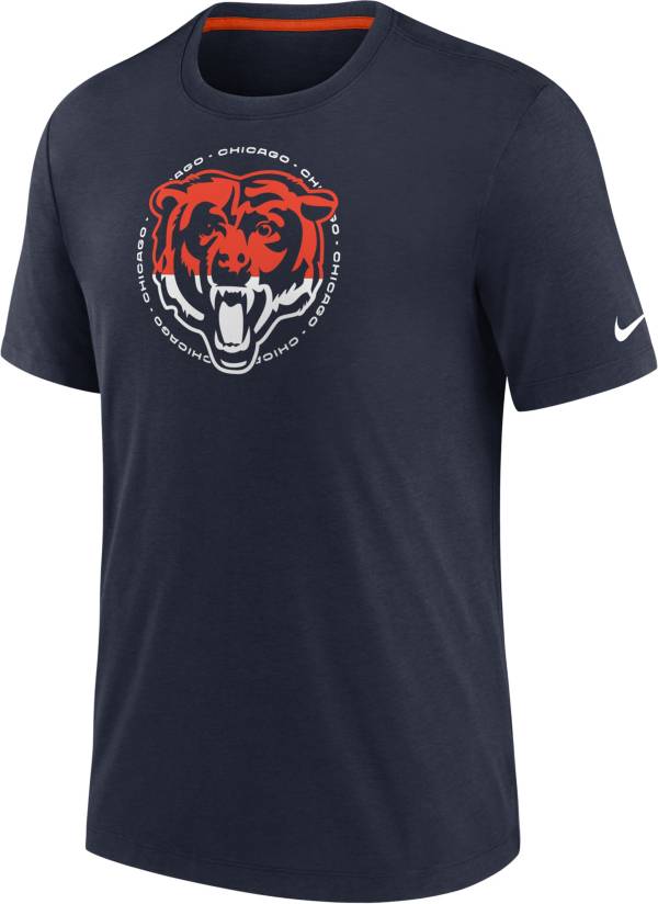 Nike Men's Chicago Bears Impact Tri-Blend Navy T-Shirt