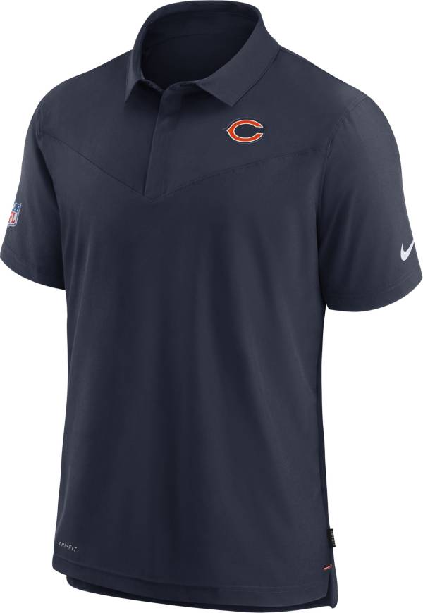 Nike Men's Chicago Bears Sideline Coaches Navy Polo