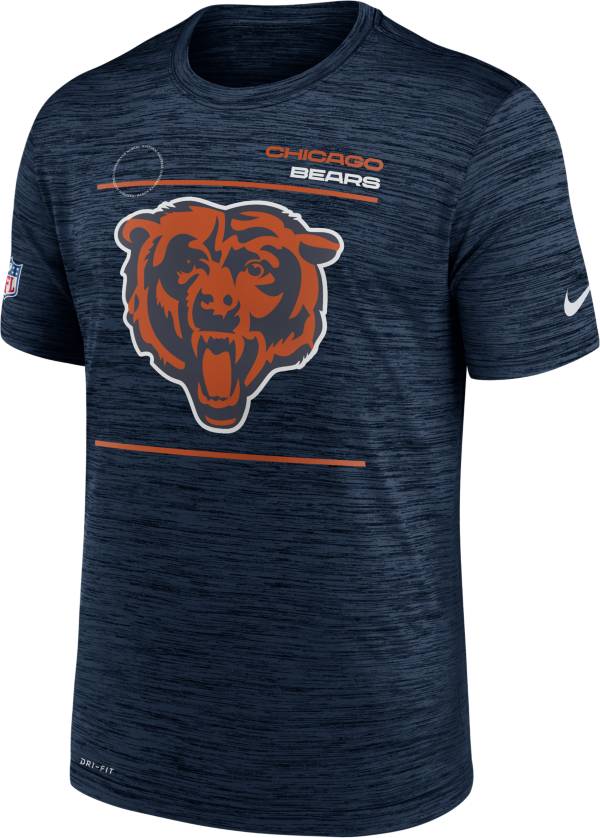 Nike Men's Chicago Bears Sideline Legend Velocity Navy T-Shirt