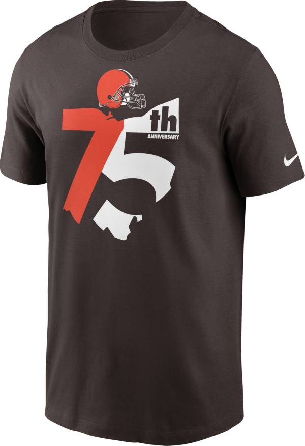 Nike Men's Cleveland Browns 75th State Brown T-Shirt