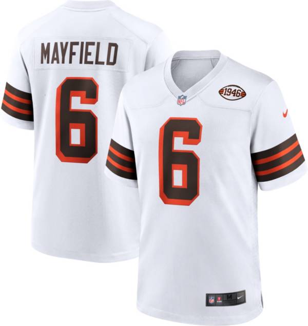 Nike Men's Cleveland Browns Baker Mayfield #6 Alternate White Game Jersey