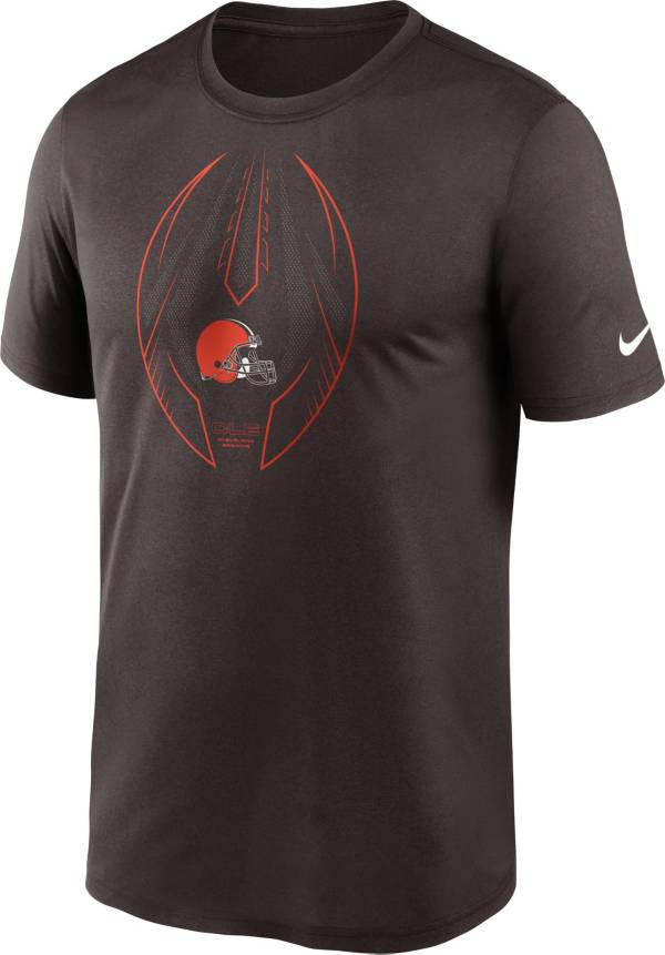 Nike Men's Cleveland Browns Legend Icon Brown Performance T-Shirt