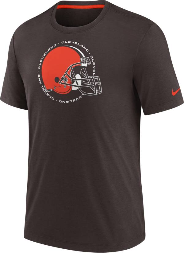 Nike Men's Cleveland Browns Impact Tri-Blend Brown T-Shirt