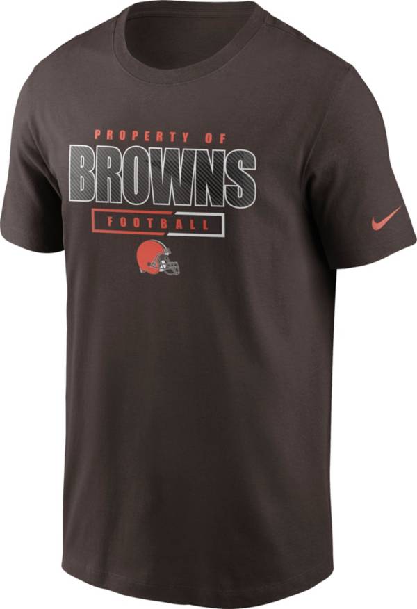 Nike Men's Cleveland Browns Legend 'Property Of' Brown T-Shirt