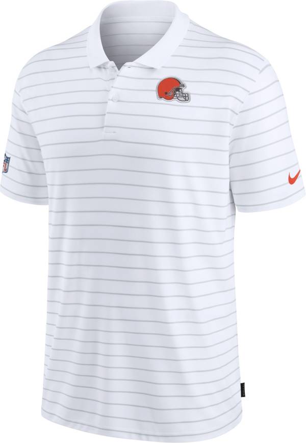 Nike Men's Cleveland Browns Sideline Early Season White Performance Polo