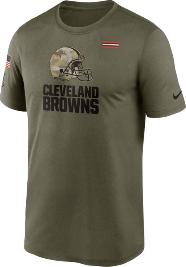 Nike Men's Cleveland Browns Salute to Service Olive Legend T-Shirt