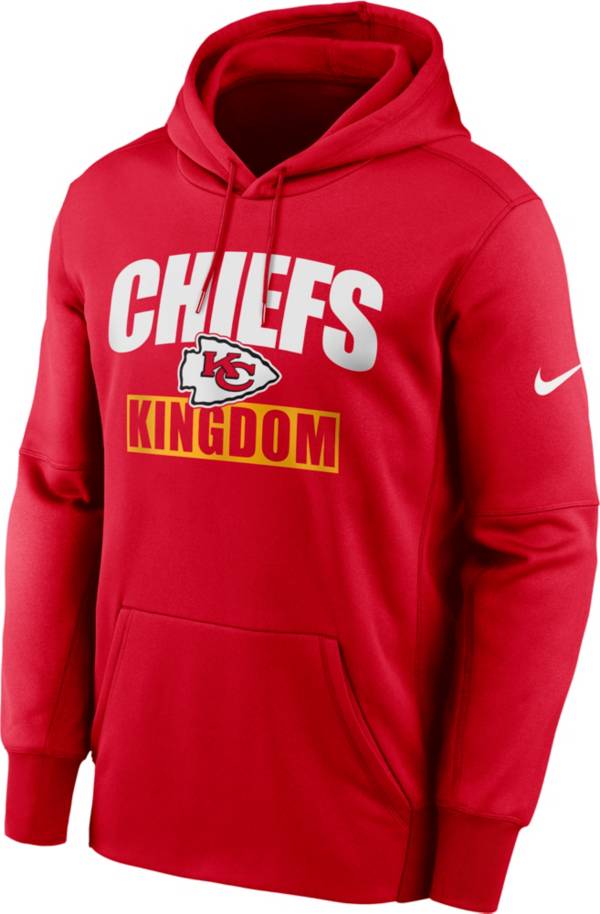 Nike Men's Kansas City Chiefs Hometown Red Therma-FIT Hoodie | Dick's ...