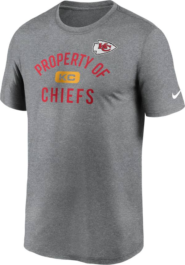 Nike Men's Kansas City Chiefs Legend 'Property Of' Grey T-Shirt