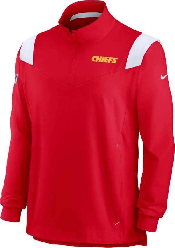 Nike Men's Kansas City Chiefs Coaches Sideline Long Sleeve University Red Jacket