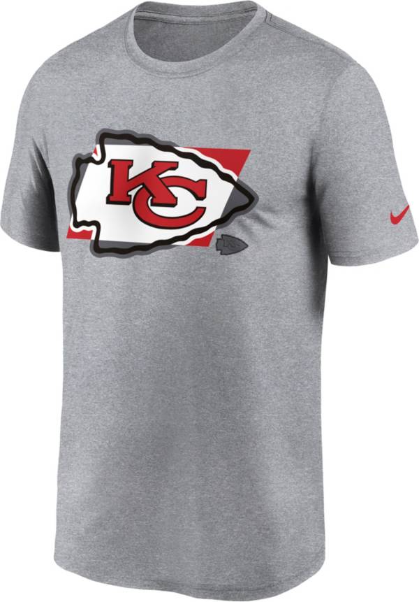 Nike Men's Kansas City Chiefs Tonal Logo Legend Grey T-Shirt