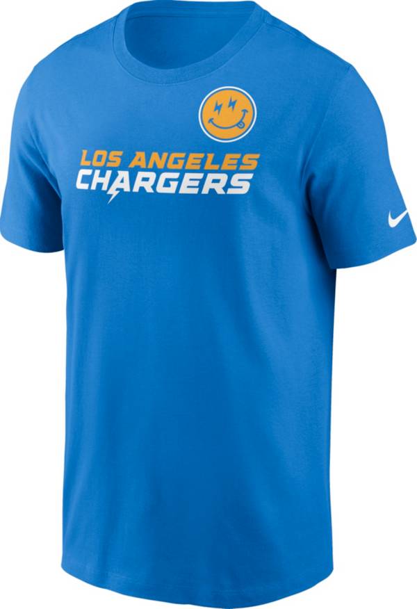 Nike Men's Los Angeles Chargers Bolt Emoji Blue T-Shirt