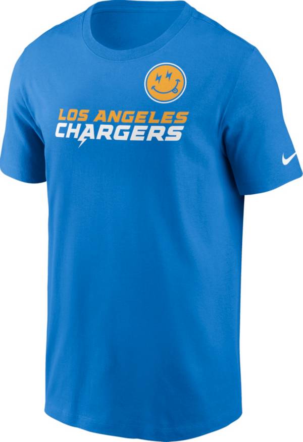 Nike Men's Los Angeles Chargers Bolt Emoji Blue T-Shirt product image
