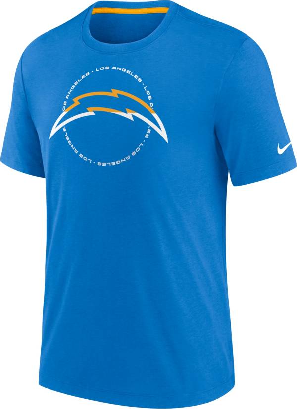 Nike Men's Los Angeles Chargers Impact Tri-Blend Blue T-Shirt