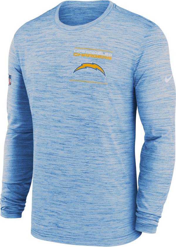 Nike Men's Los Angeles Chargers Sideline Legend Velocity Blue Long Sleeve T-Shirt