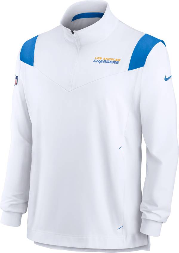 Nike Men's Los Angeles Chargers Coaches Sideline Long Sleeve White Jacket