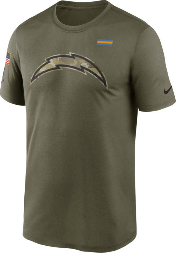 Nike Men's Los Angeles Chargers Salute to Service Olive Legend T-Shirt