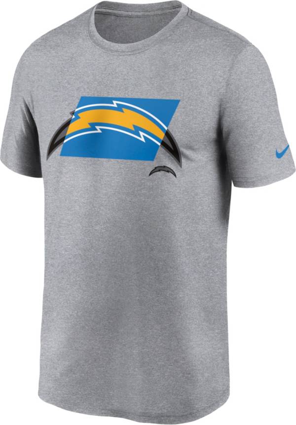 Nike Men's Los Angeles Chargers Tonal Logo Legend Grey T-Shirt