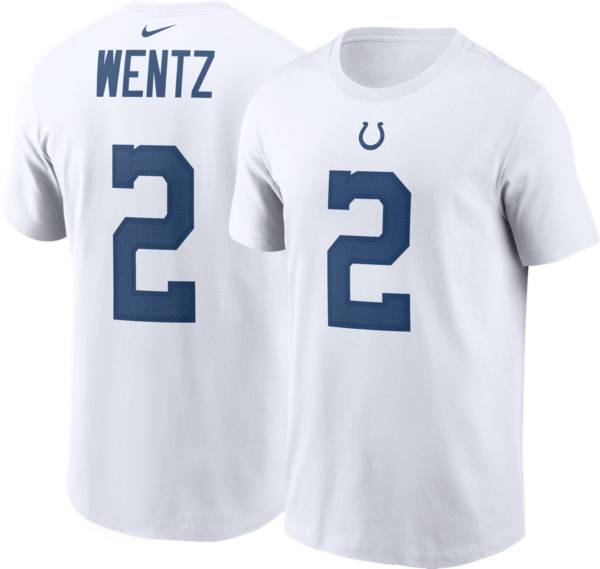 Nike Men's Indianapolis Colts Carson Wentz #2 White T-Shirt