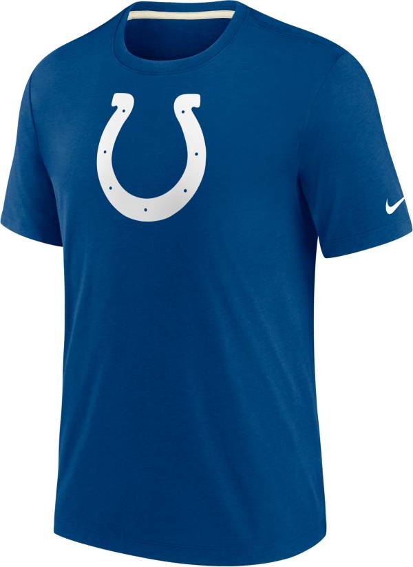 Nike Men's Indianapolis Colts Historic Tri-Blend Blue T-Shirt