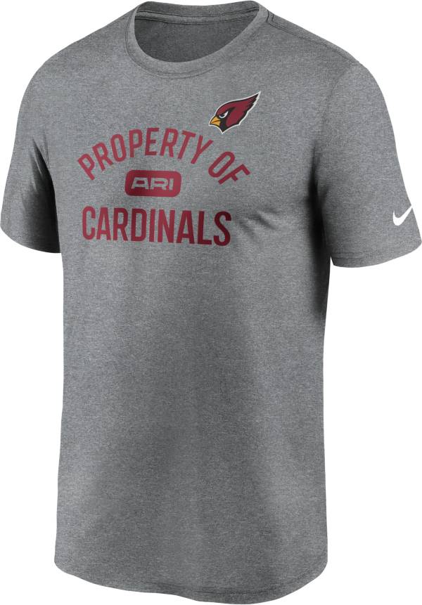 Nike Men's Arizona Cardinals Legend 'Property Of' Grey T-Shirt