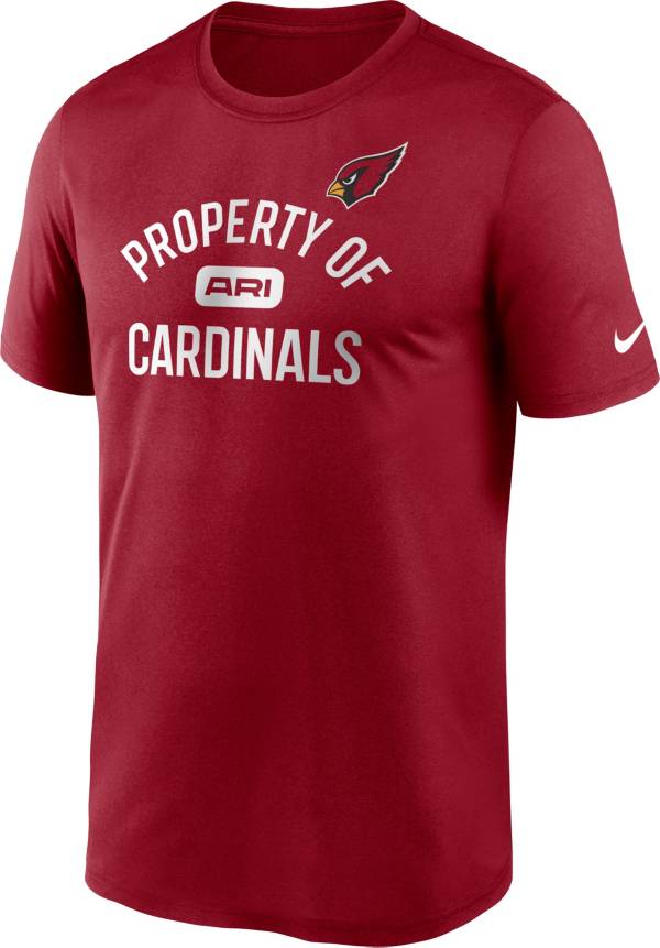 Nike Men's Arizona Cardinals 'Property Of' Legend Red T-Shirt