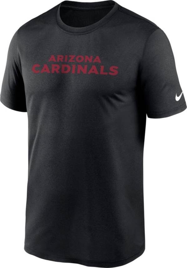 Nike Men's Arizona Cardinals Legend Wordmark Black T-Shirt