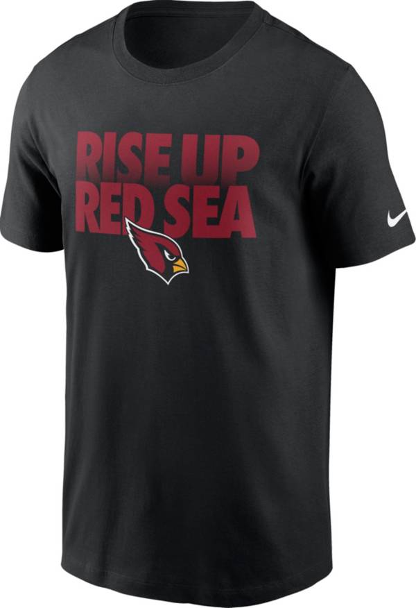 Nike Men's Arizona Cardinals Red Sea Black T-Shirt