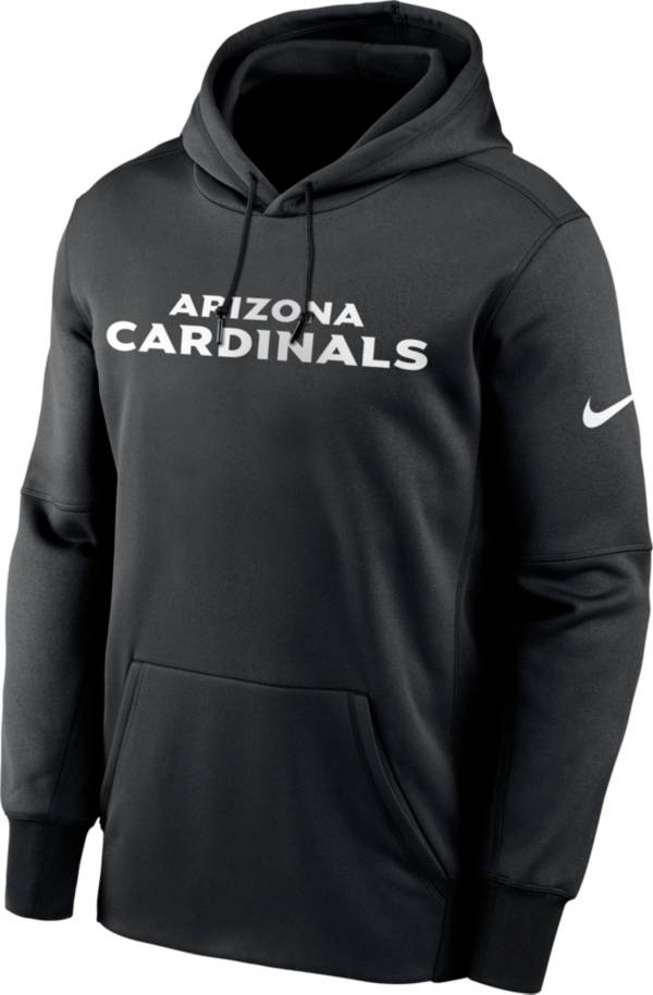 Nike Men's Arizona Cardinals Wordmark Therma-FIT Black Hoodie