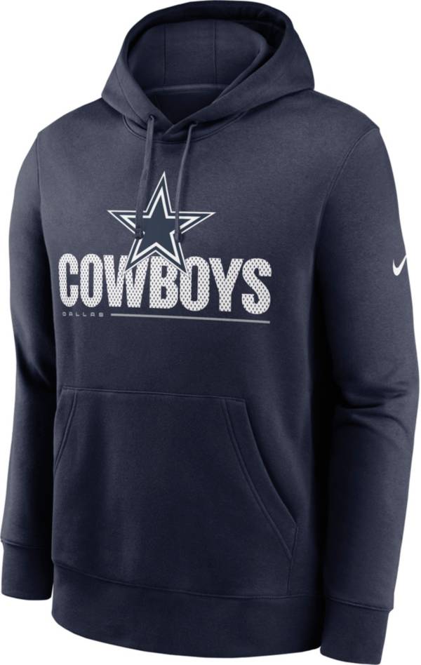 Nike Men's Dallas Cowboys Logo Club Navy Hoodie