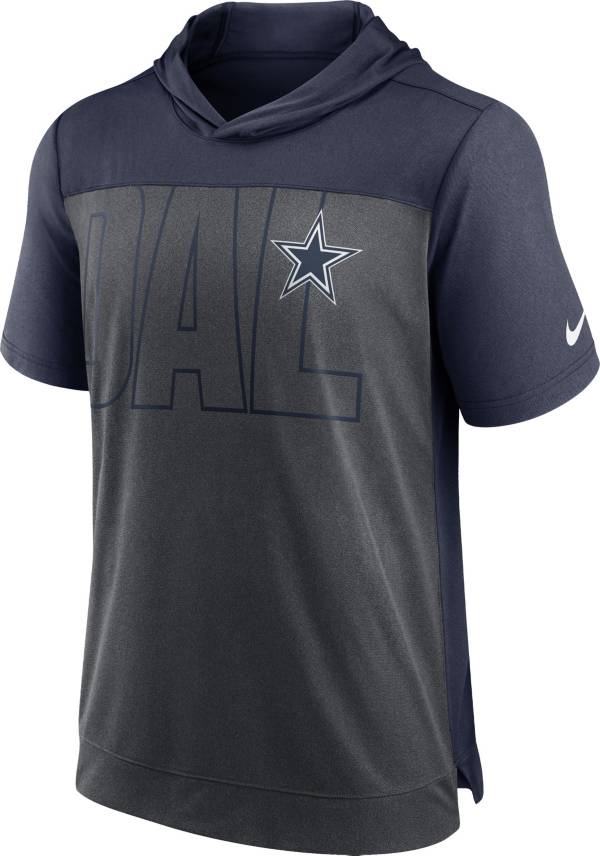 Nike Men's Dallas Cowboys Sideline Dri-FIT Hoodie Navy T-Shirt