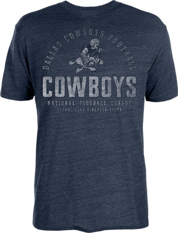 Nike Men's Dallas Cowboys Edmen Tri-Blend Navy T-Shirt product image