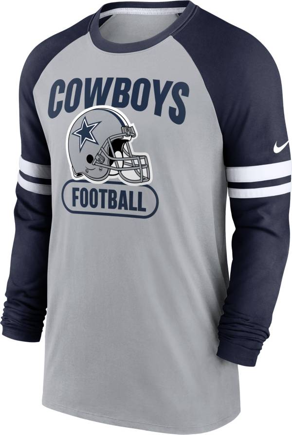 Nike Men's Dallas Cowboys Dri-FIT Long Sleeve White T-Shirt