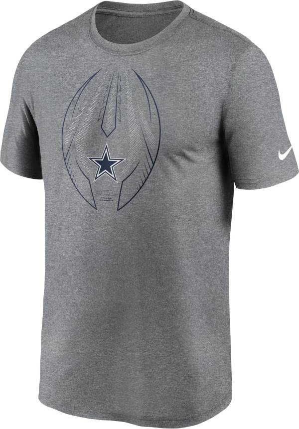 Nike Men's Dallas Cowboys Legend Icon Grey Performance T-Shirt