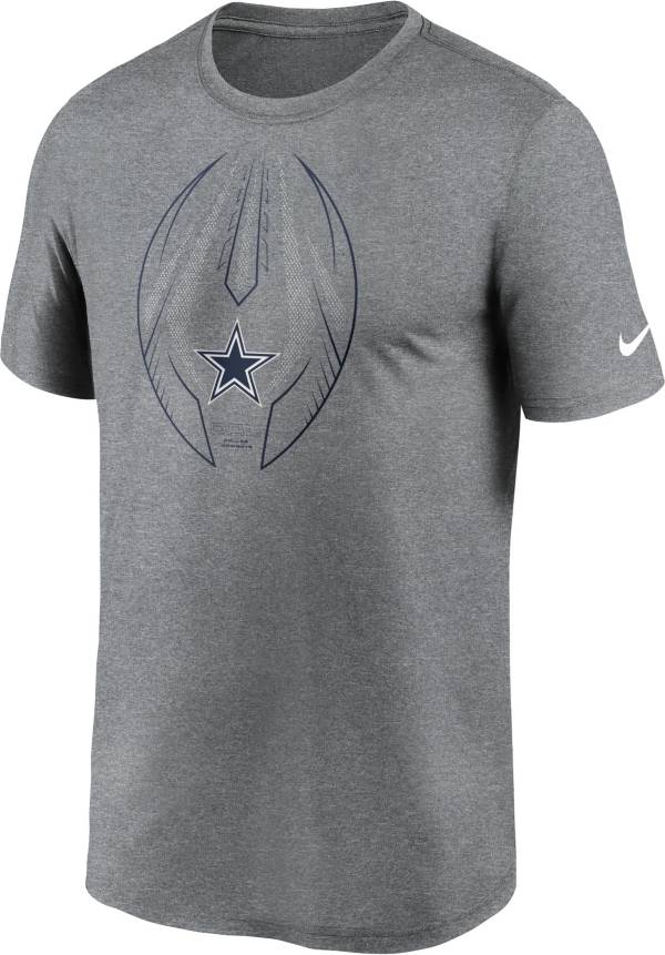Nike Men's Dallas Cowboys Legend Icon Grey Performance T-Shirt product image