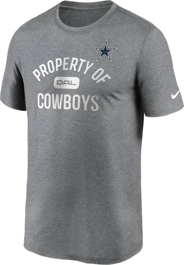 Nike Men's Dallas Cowboys Legend 'Property Of' Grey T-Shirt
