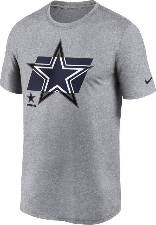 Nike Men's Dallas Cowboys Tonal Logo Legend Grey T-Shirt