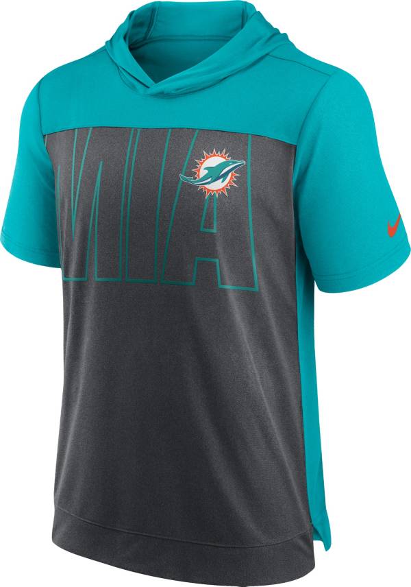 Nike Men's Miami Dolphins Dri-FIT Hooded T-Shirt