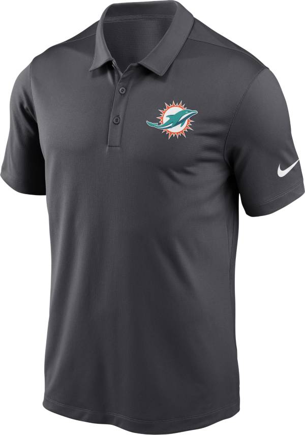 Nike Men's Miami Dolphins Franchise Anthracite Polo