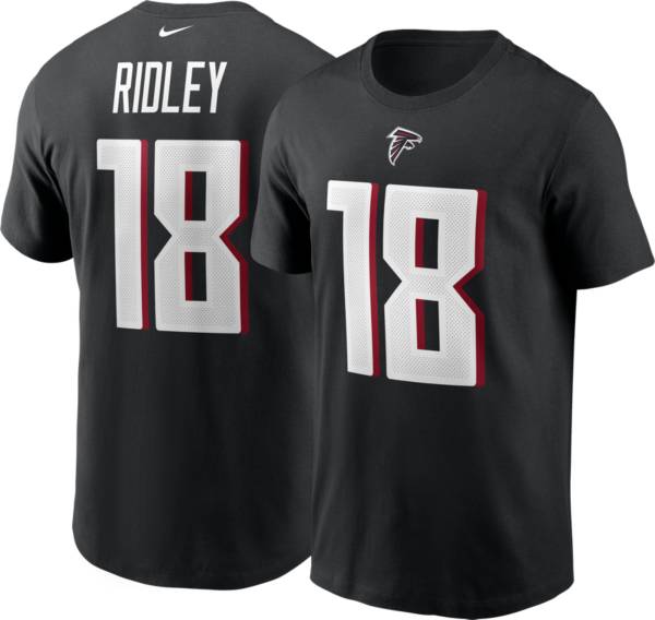 Nike Men's Atlanta Falcons Calvin Ridley #18 Black T-Shirt