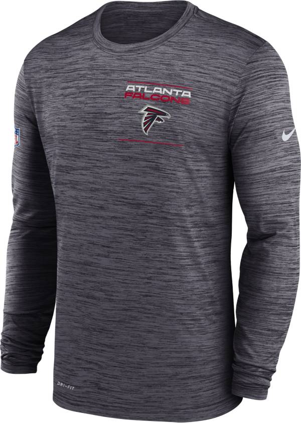 Nike Men's Atlanta Falcons Sideline Legend Velocity Black Long Sleeve T-Shirt