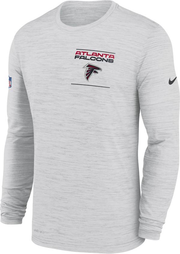 Nike Men's Atlanta Falcons Sideline Legend Velocity White Long Sleeve T-Shirt