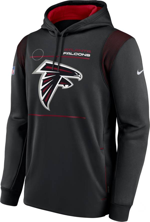 Nike Men's Atlanta Falcons Sideline Therma-FIT Black Pullover Hoodie