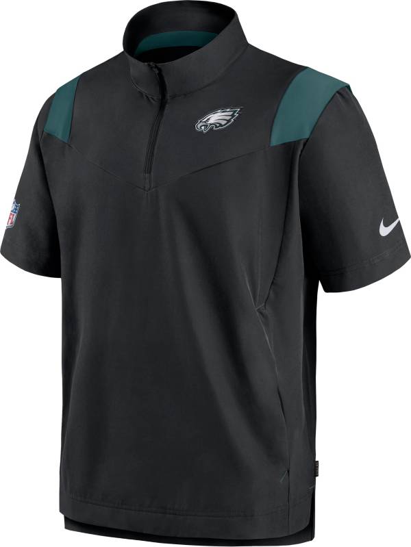 Nike Men's Philadelphia Eagles Coaches Sideline Short Sleeve Black Jacket