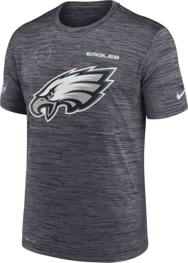 Nike Men's Philadelphia Eagles Black Legend Velocity Sideline T-Shirt