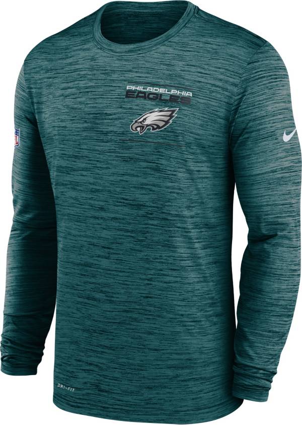 Nike Men's Philadelphia Eagles Sideline Legend Velocity Teal Long Sleeve T-Shirt